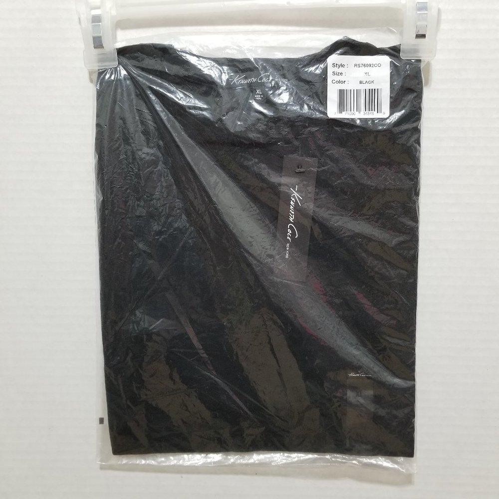 Kenneth Cole Black Men's V Neck Shirt